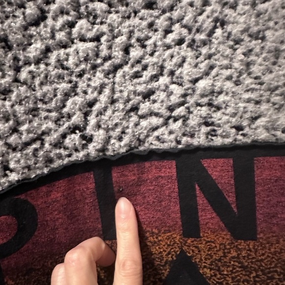 Pink Floyd Cardigan black and white fuzzy pockets hood no tags Upcycle - Picture 8 of 8